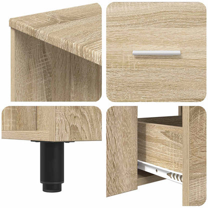 Bathroom Vanity Unit Sonoma Oak 80 x 35 x 60 cm Engineered Wood