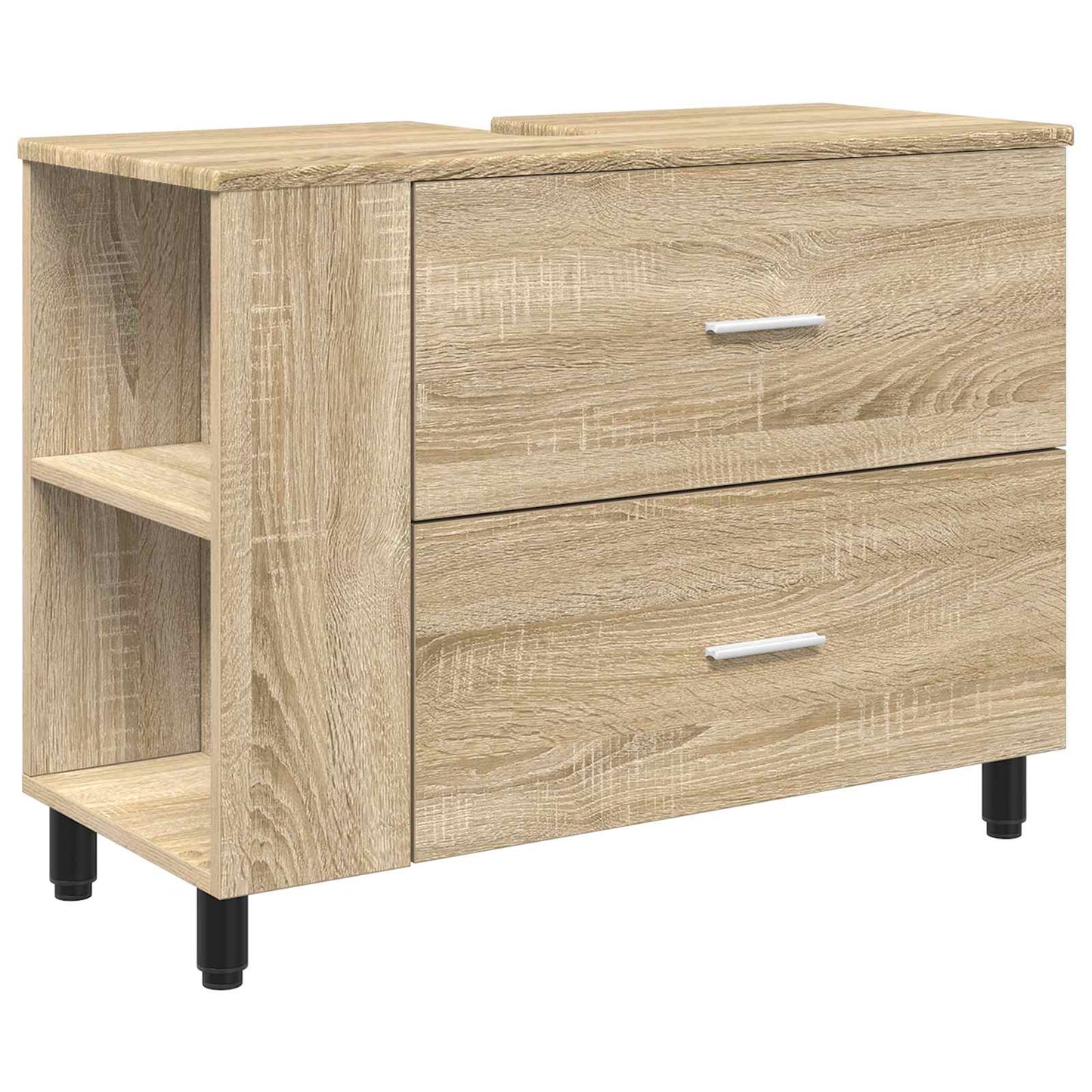Bathroom Vanity Unit Sonoma Oak 80 x 35 x 60 cm Engineered Wood