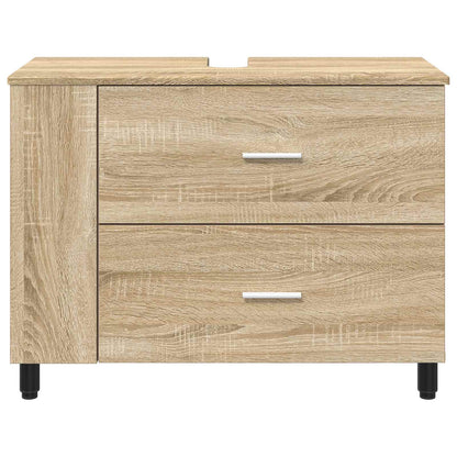 Bathroom Vanity Unit Sonoma Oak 80 x 35 x 60 cm Engineered Wood