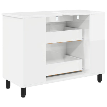 Bathroom Vanity Unit High Gloss White 80 x 35 x 60 cm