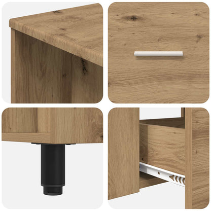 Bathroom Vanity Unit Artisan Oak 80 x 35 x 60 cm