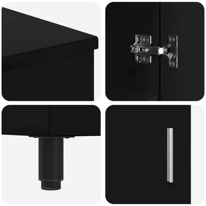 Bathroom Vanity Unit Black 60 x 35 x 60 cm Engineered Wood