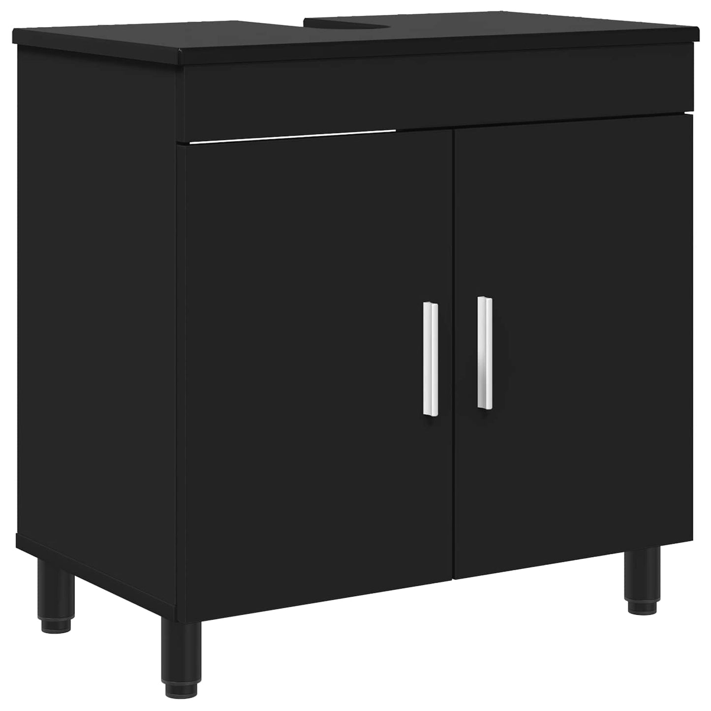 Bathroom Vanity Unit Black 60 x 35 x 60 cm Engineered Wood