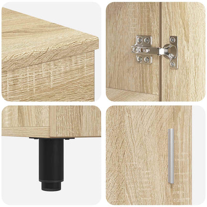 Bathroom Vanity Unit Sonoma Oak 60 x 35 x 60 cm Engineered Wood