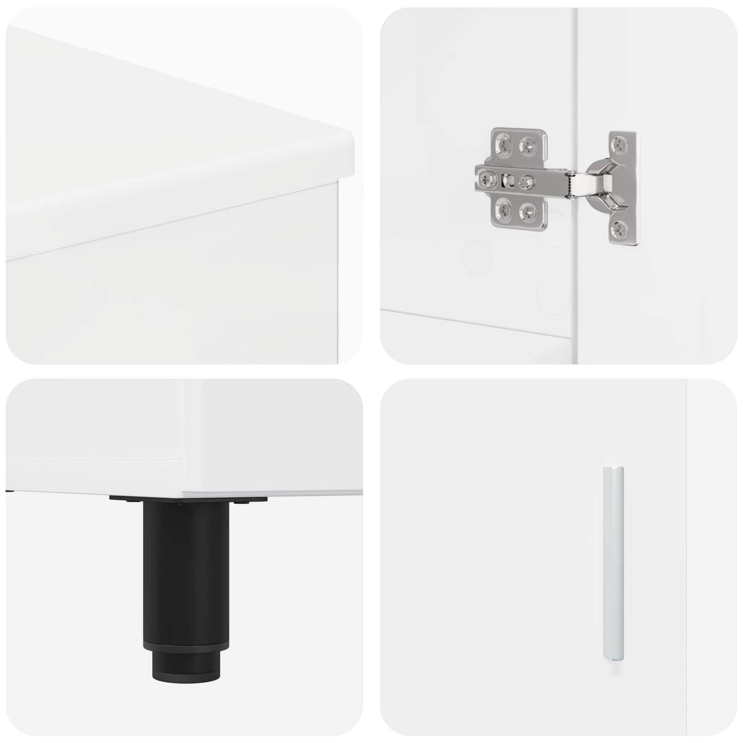 Bathroom Vanity Unit High Gloss White 60 x 35 x 60 cm