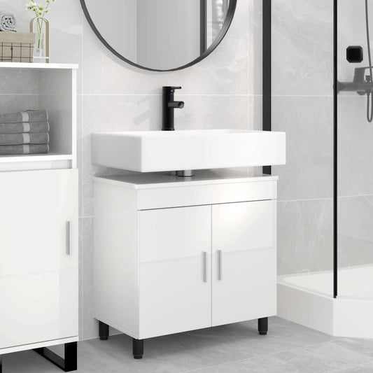 Bathroom Vanity Unit High Gloss White 60 x 35 x 60 cm