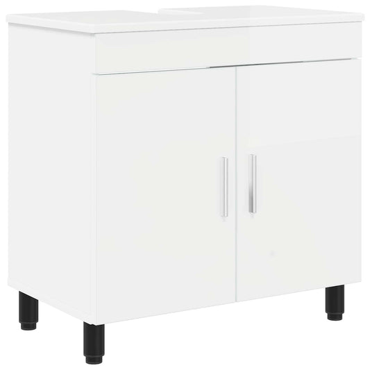 Bathroom Vanity Unit High Gloss White 60 x 35 x 60 cm