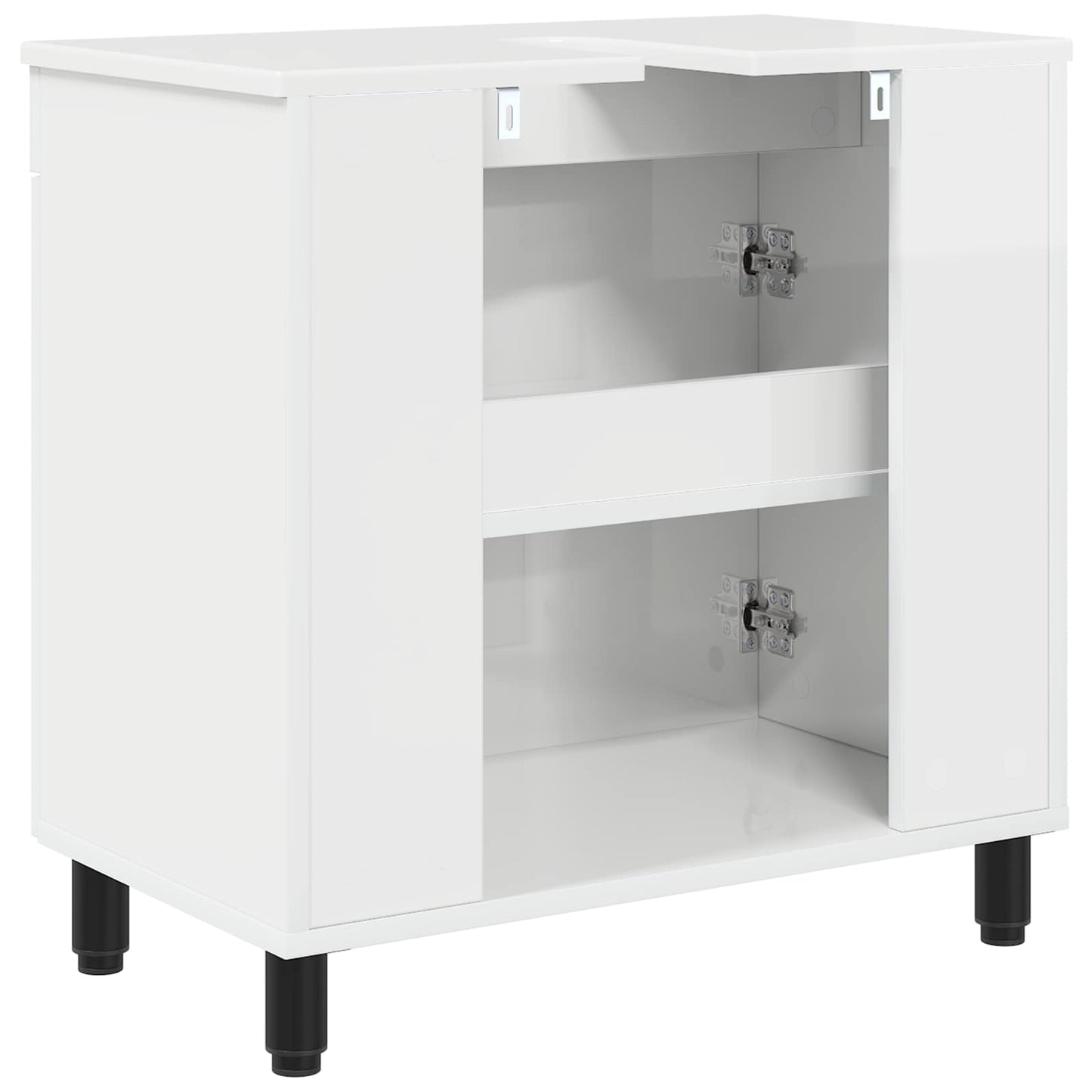 Bathroom Vanity Unit High Gloss White 60 x 35 x 60 cm