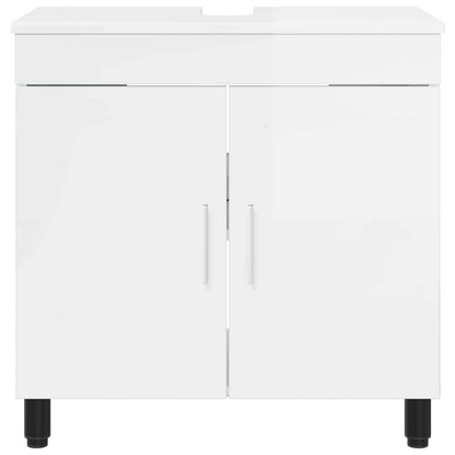 Bathroom Vanity Unit High Gloss White 60 x 35 x 60 cm