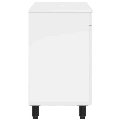 Bathroom Vanity Unit High Gloss White 60 x 35 x 60 cm