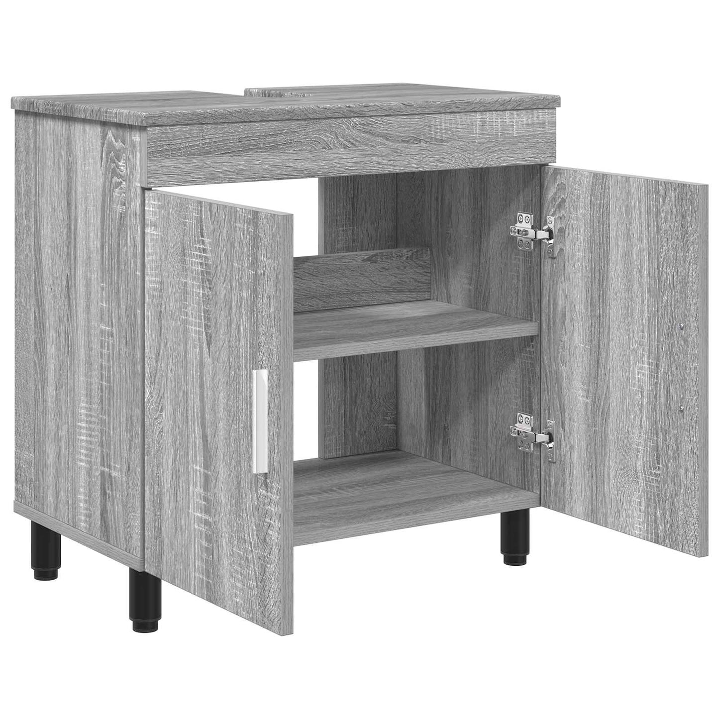 Bathroom Vanity Unit Grey Sonoma 60 x 35 x 60 cm