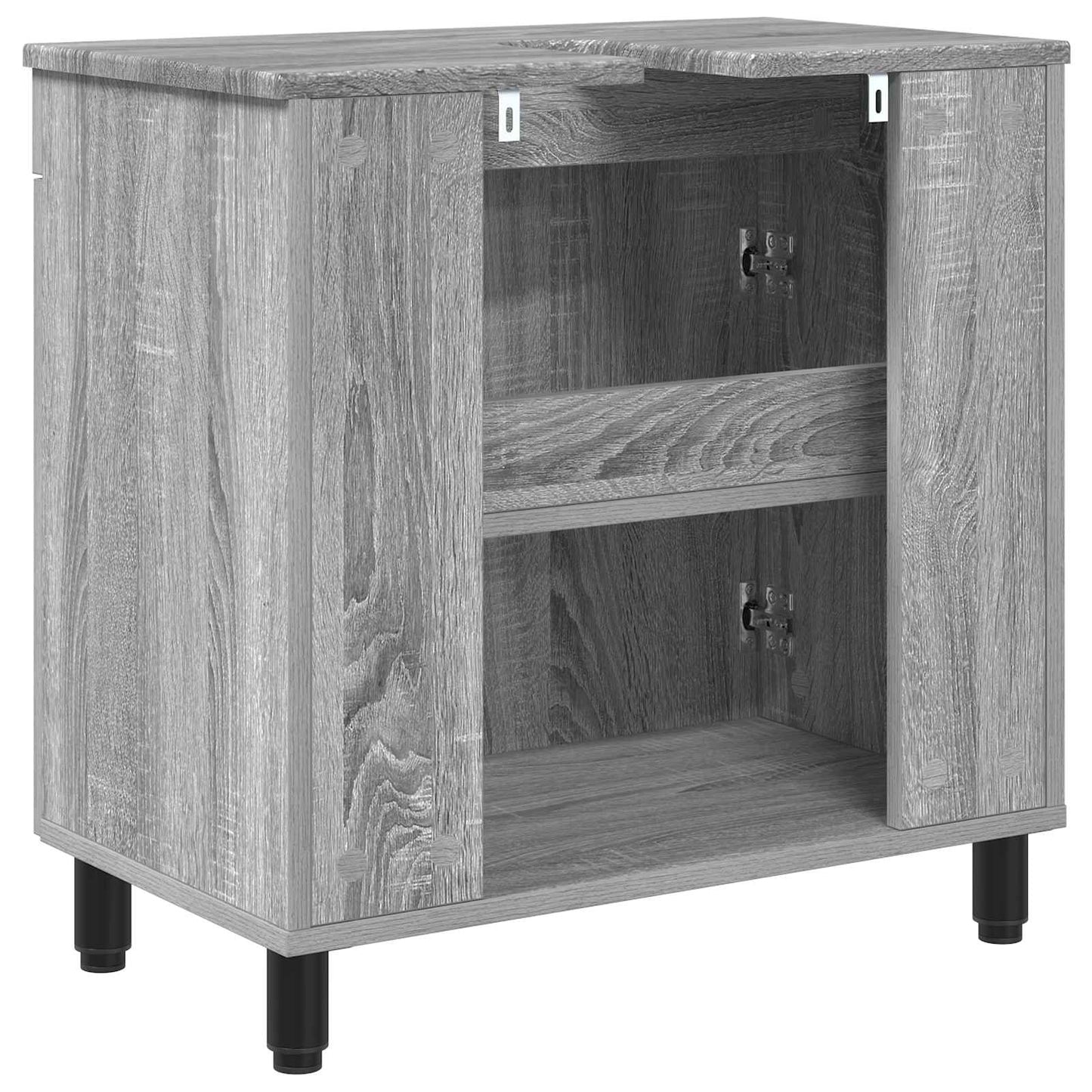 Bathroom Vanity Unit Grey Sonoma 60 x 35 x 60 cm