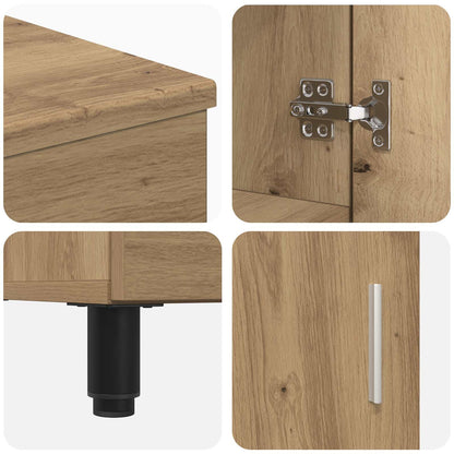 Bathroom Vanity Unit Artisan Oak 60 x 35 x 60 cm