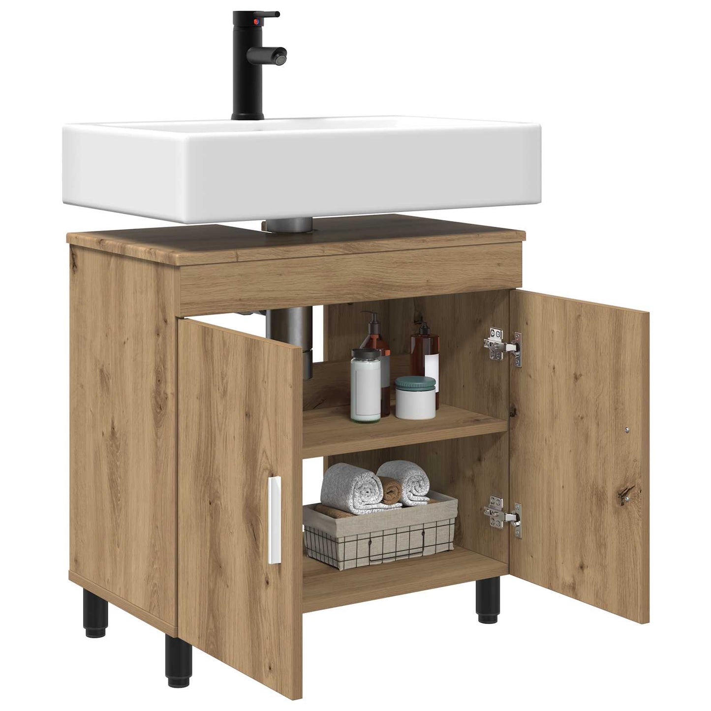 Bathroom Vanity Unit Artisan Oak 60 x 35 x 60 cm
