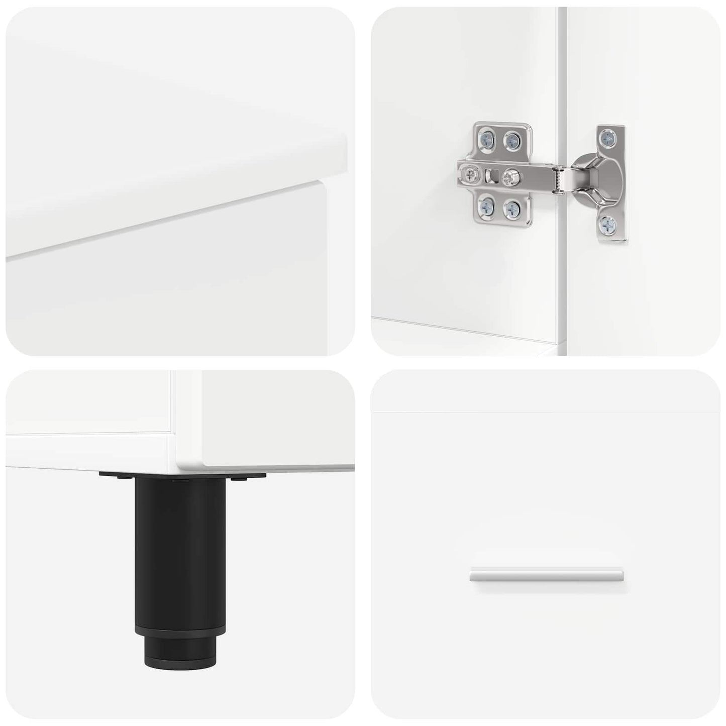 Bathroom Vanity Unit White 60 x 35 x 60 cm Engineered Wood