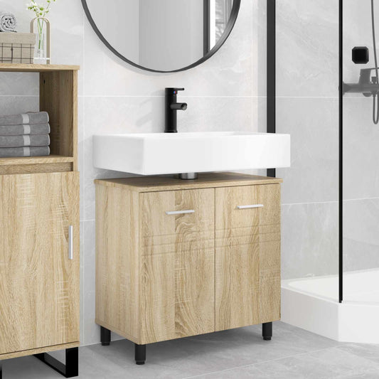 Bathroom Vanity Unit Sonoma Oak 60 x 35 x 60 cm Engineered Wood