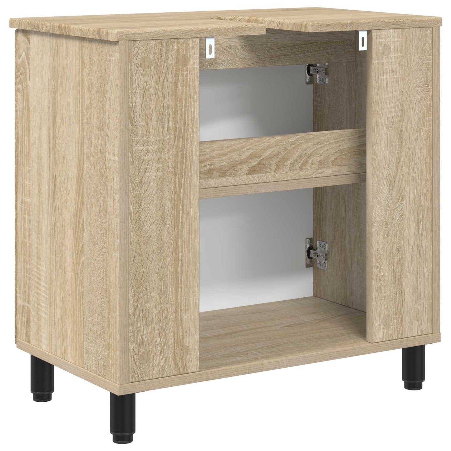 Bathroom Vanity Unit Sonoma Oak 60 x 35 x 60 cm Engineered Wood