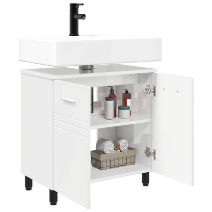 Bathroom Vanity Unit High Gloss White 60 x 35 x 60 cm