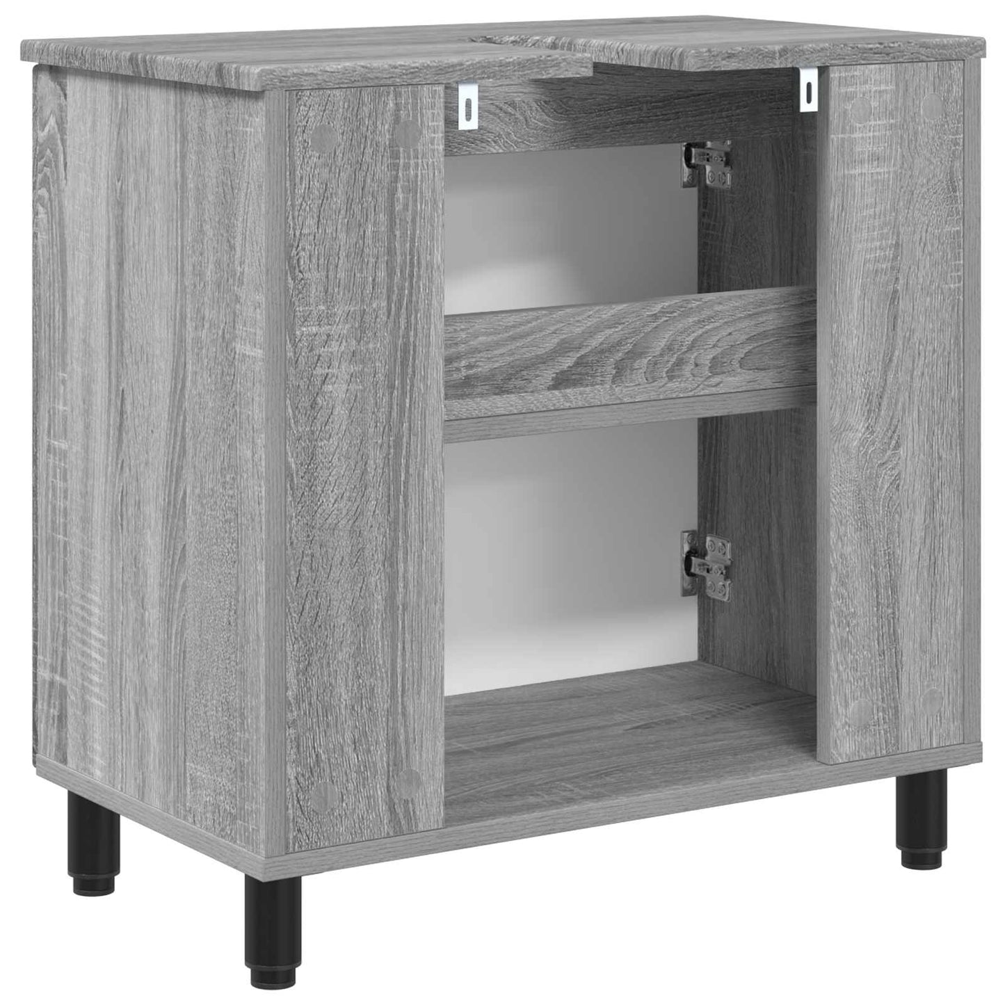 Bathroom Vanity Unit Grey Sonoma 60 x 35 x 60 cm