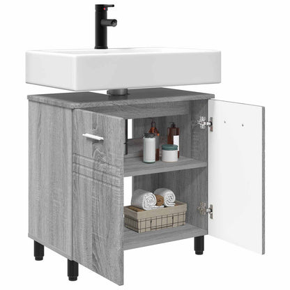 Bathroom Vanity Unit Grey Sonoma 60 x 35 x 60 cm