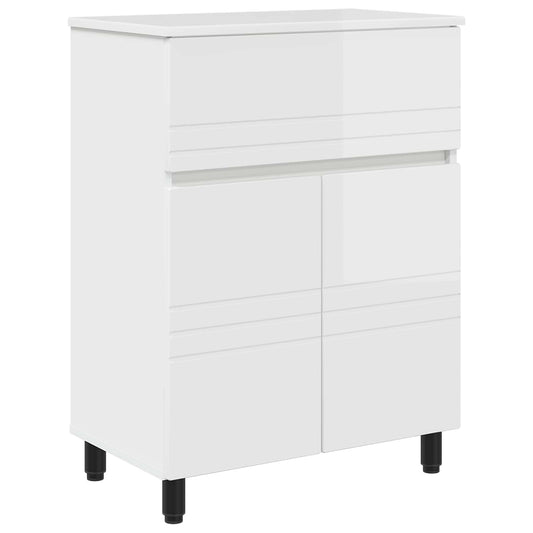 Bathroom Vanity Unit High Gloss White 60 x 35 x 80 cm