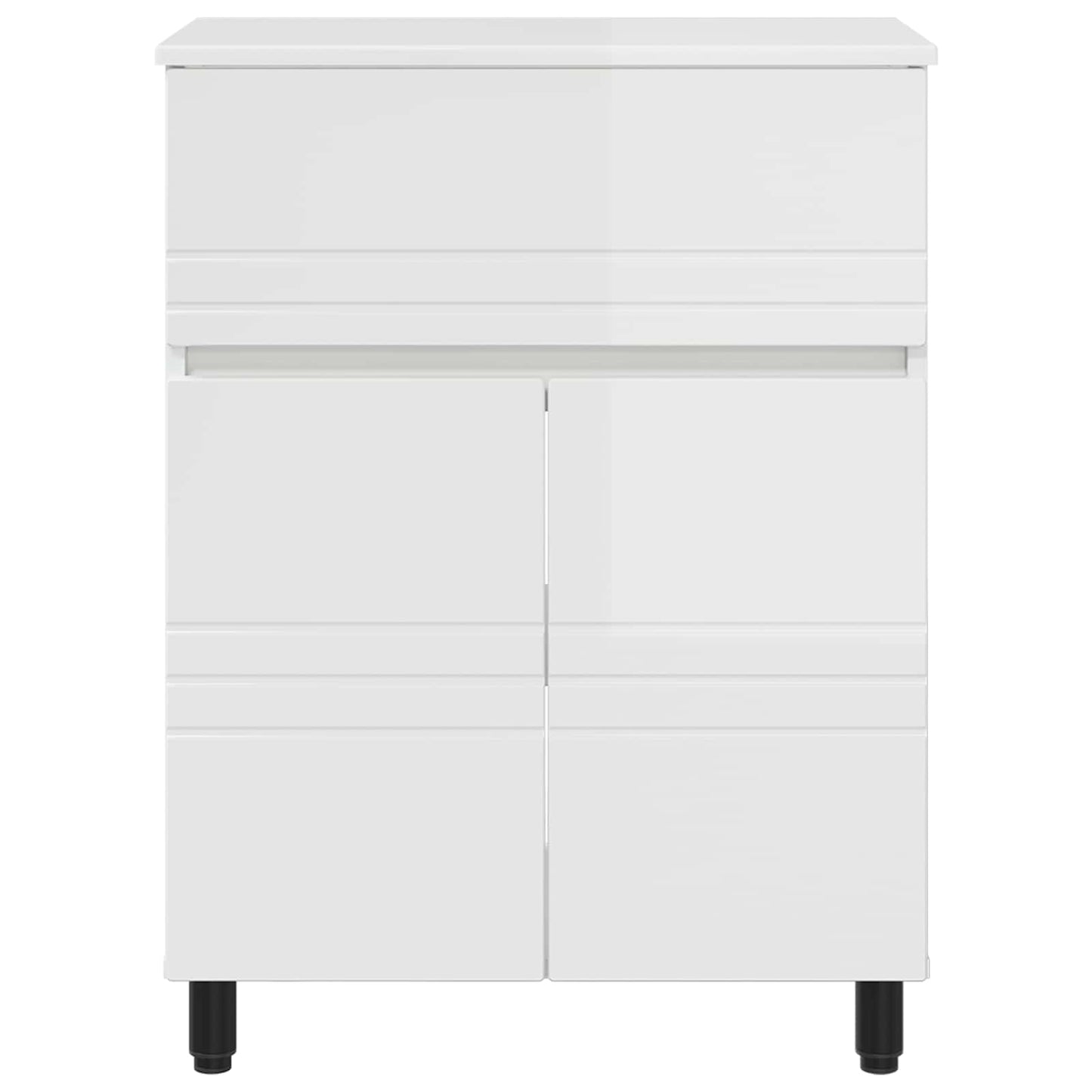 Bathroom Vanity Unit High Gloss White 60 x 35 x 80 cm