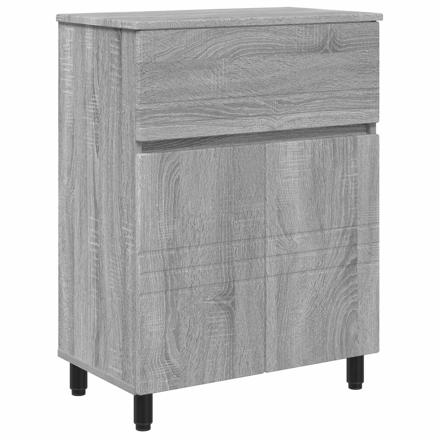 Bathroom Vanity Unit Grey Sonoma 60 x 35 x 80 cm