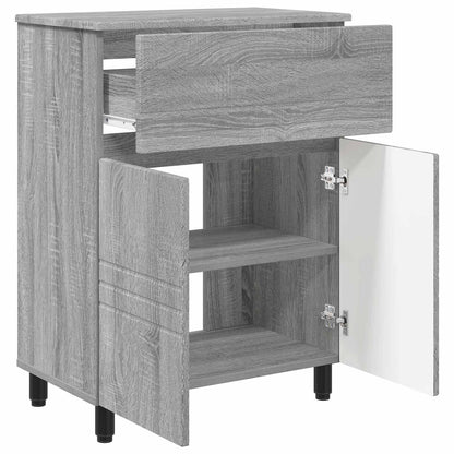 Bathroom Vanity Unit Grey Sonoma 60 x 35 x 80 cm