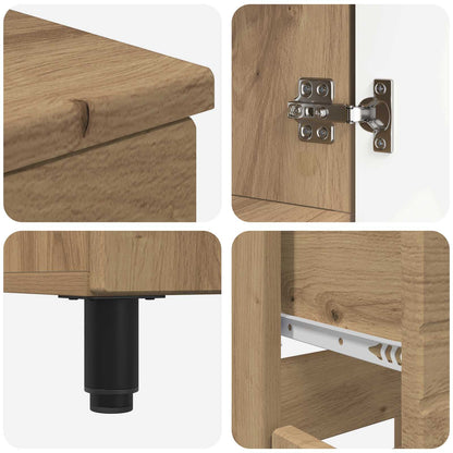 Bathroom Vanity Unit Artisan Oak 60 x 35 x 80 cm
