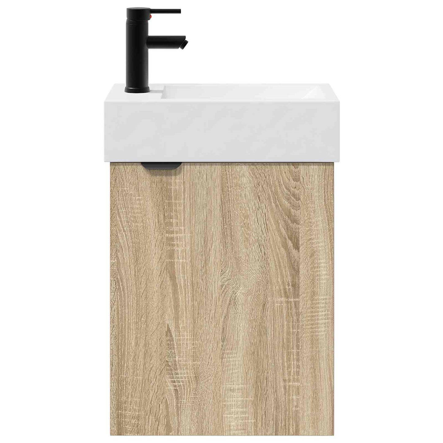 Bathroom Vanity Unit with Tap Sonoma Oak 45.5 x 22.5 x 84 cm