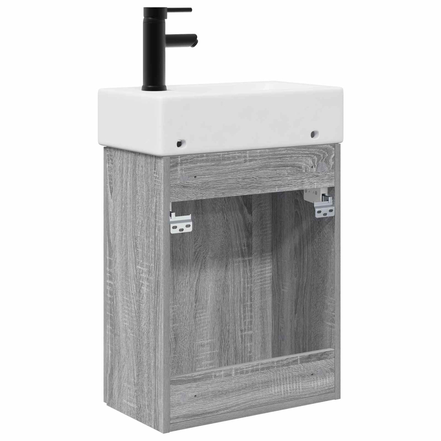 Bathroom Vanity Unit with Tap Grey Sonoma 45.5 x 22.5 x 84 cm