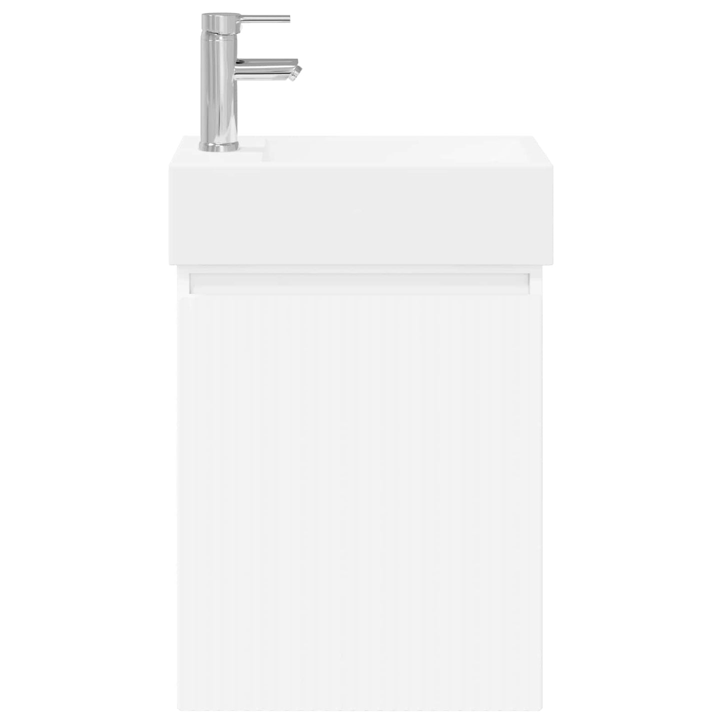 Bathroom Vanity Unit with Tap White 45.5 x 22.5 x 84 cm