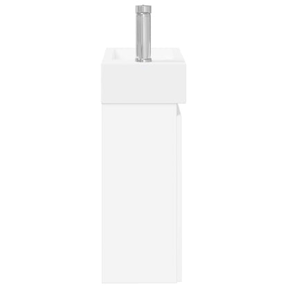 Bathroom Vanity Unit with Tap White 45.5 x 22.5 x 84 cm