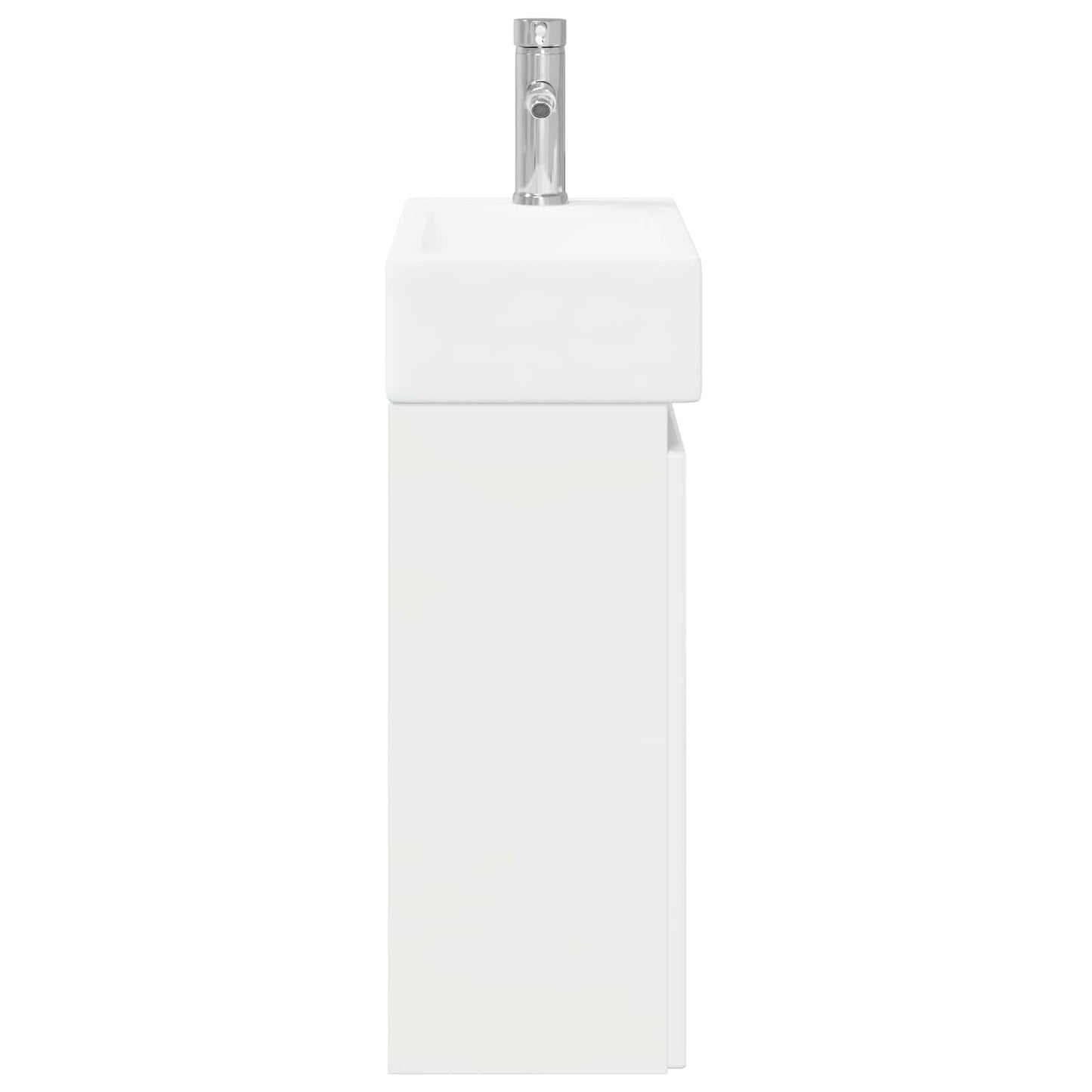 Bathroom Vanity Unit with Tap High Gloss White