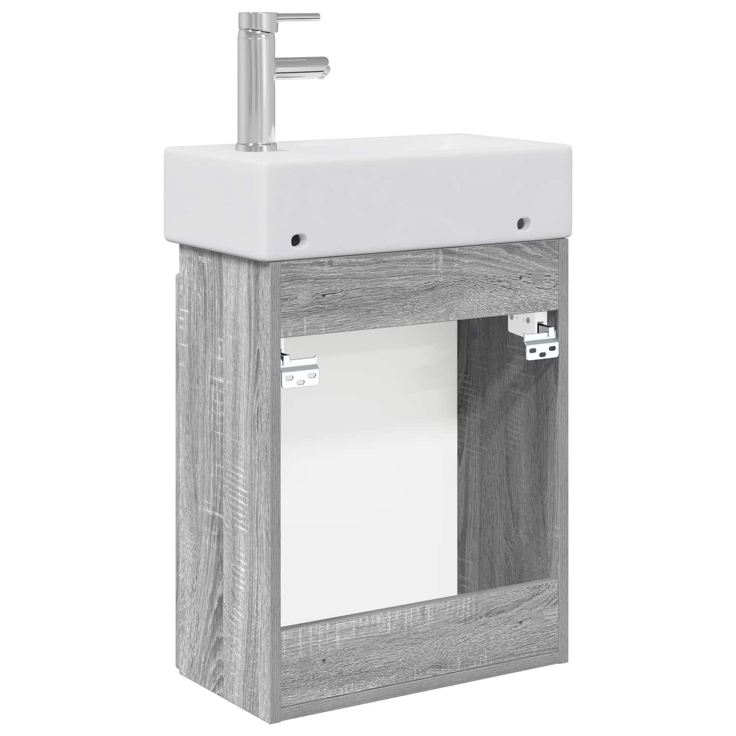 Bathroom Vanity Unit with Tap Grey Sonoma 45.5 x 22.5 x 84 cm