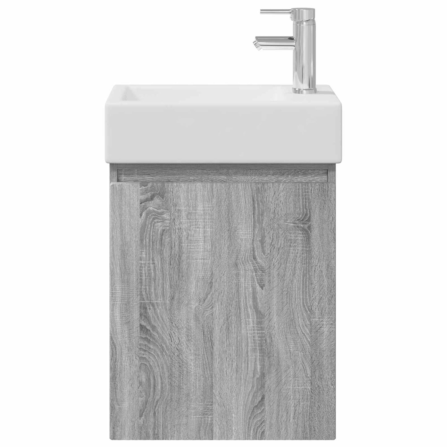 Bathroom Vanity Unit with Tap Grey Sonoma 45.5 x 22.5 x 84 cm