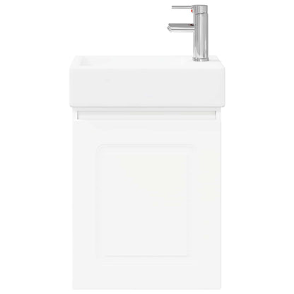 Bathroom Vanity Unit with Tap White 45.5 x 22.5 x 84 cm