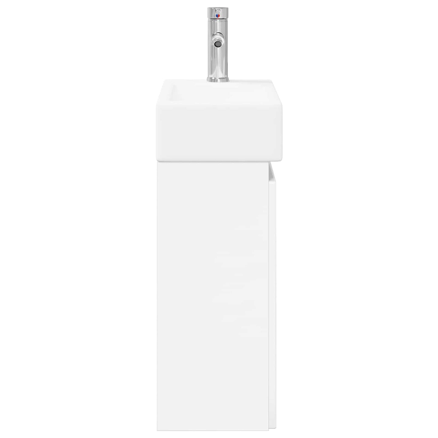 Bathroom Vanity Unit with Tap High Gloss White