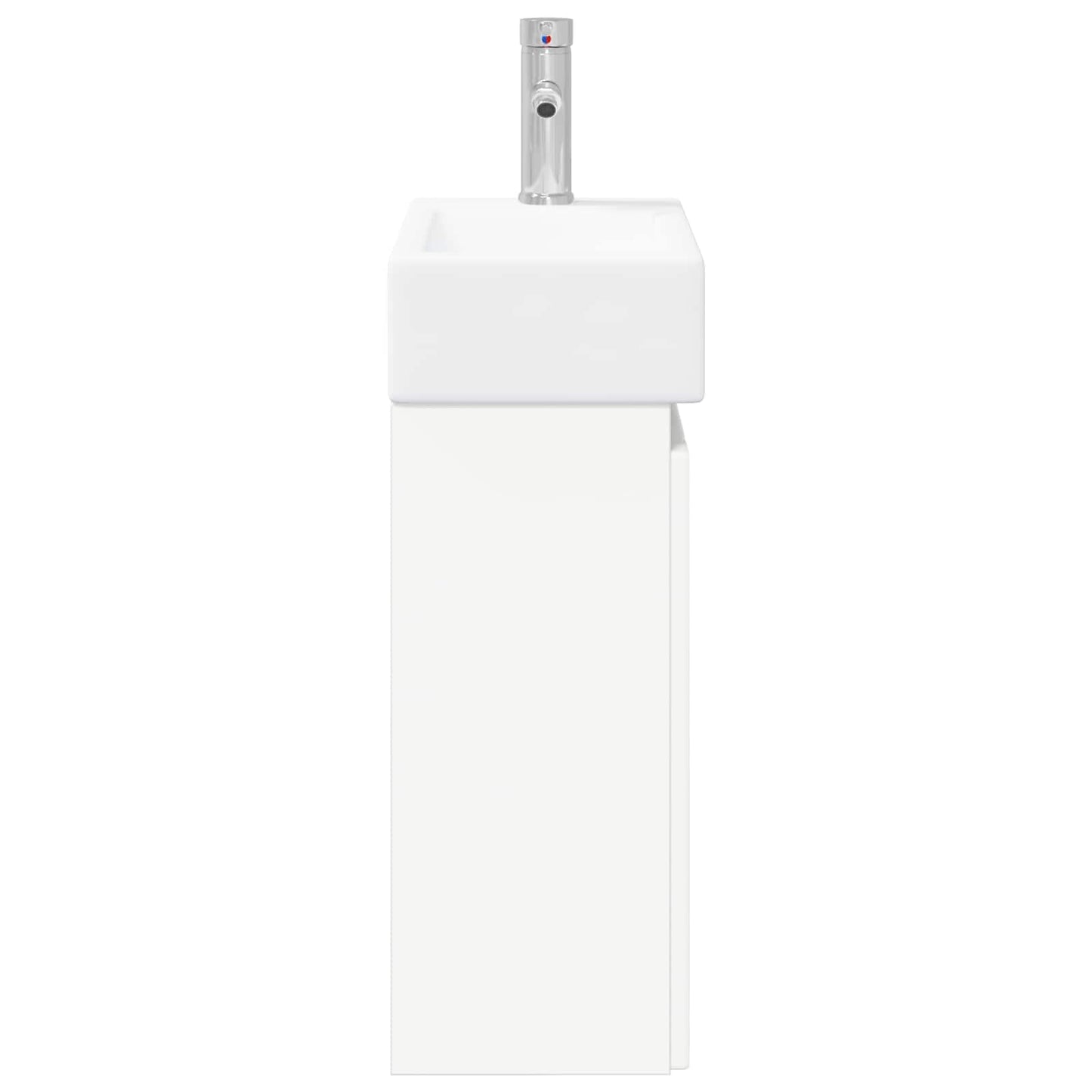 Bathroom Vanity Unit with Tap White 45.5 x 25.5 x 84 cm