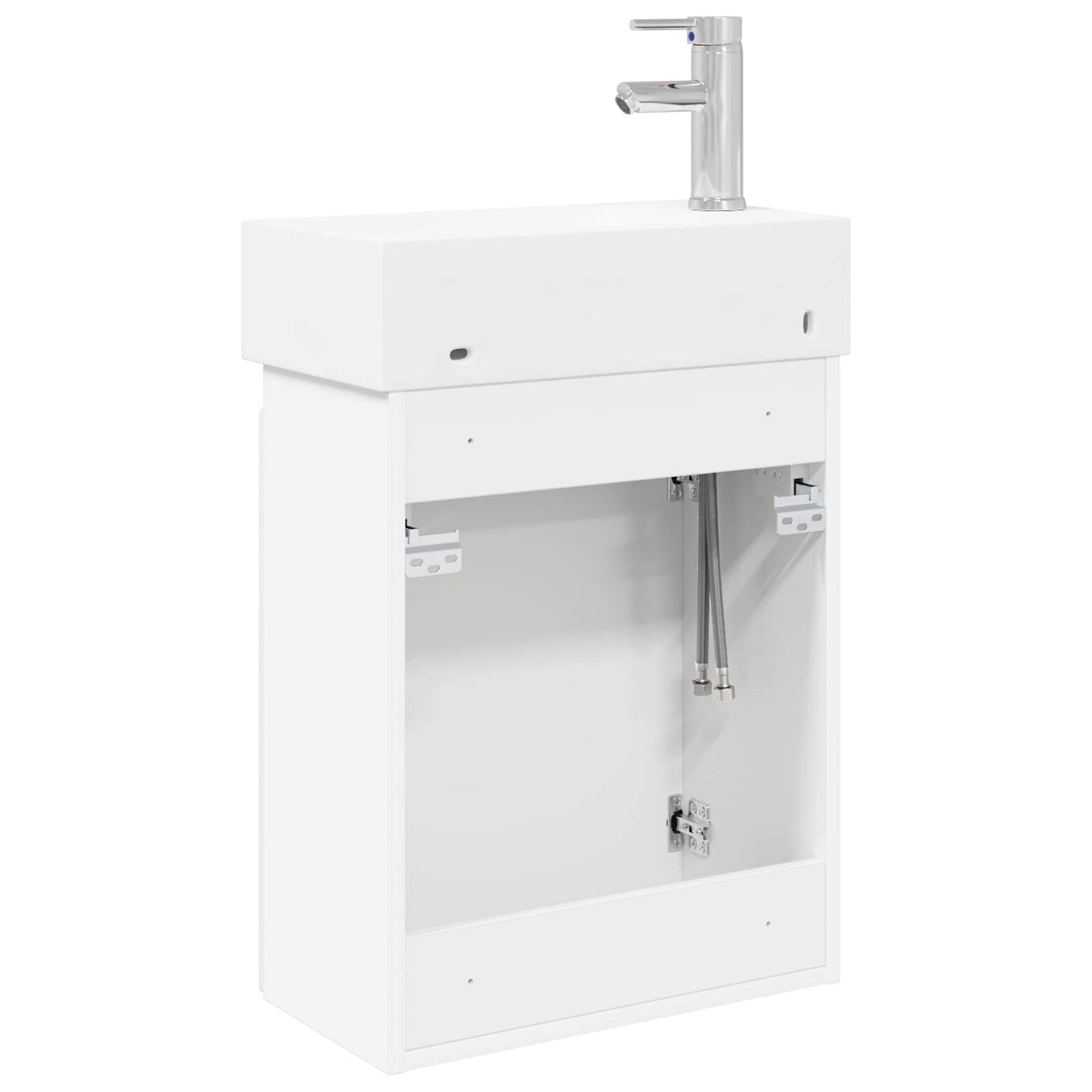 Bathroom Vanity Unit with Tap White 45.5 x 22.5 x 84 cm