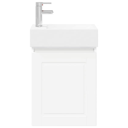 Bathroom Vanity Unit with Tap White 45.5 x 22.5 x 84 cm