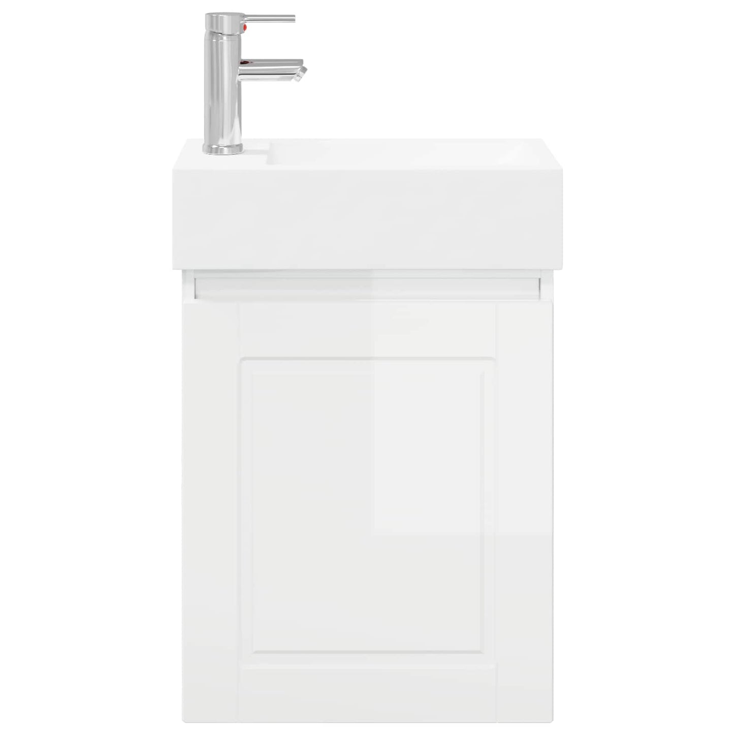 Bathroom Vanity Unit with Tap High Gloss White
