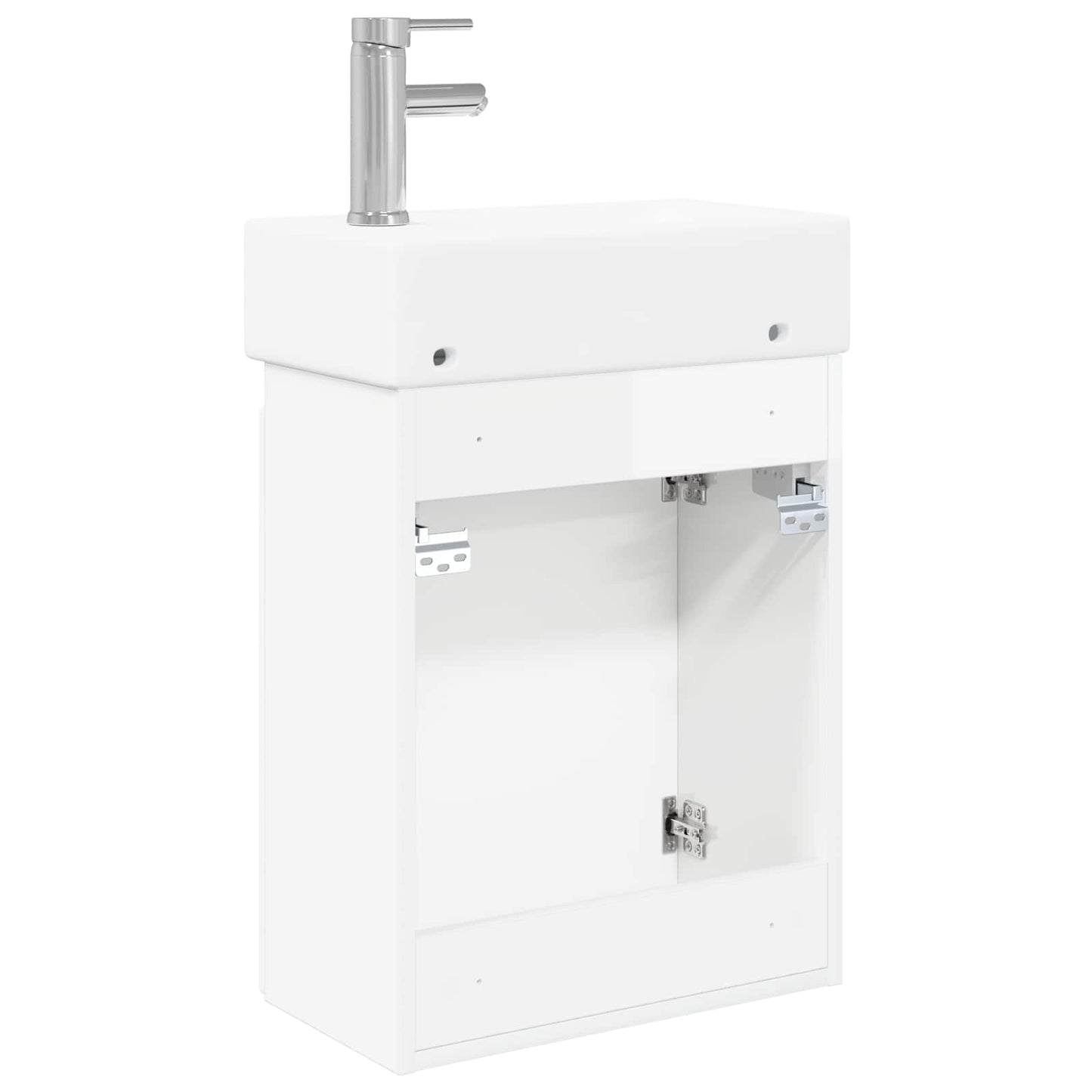Bathroom Vanity Unit with Tap High Gloss White