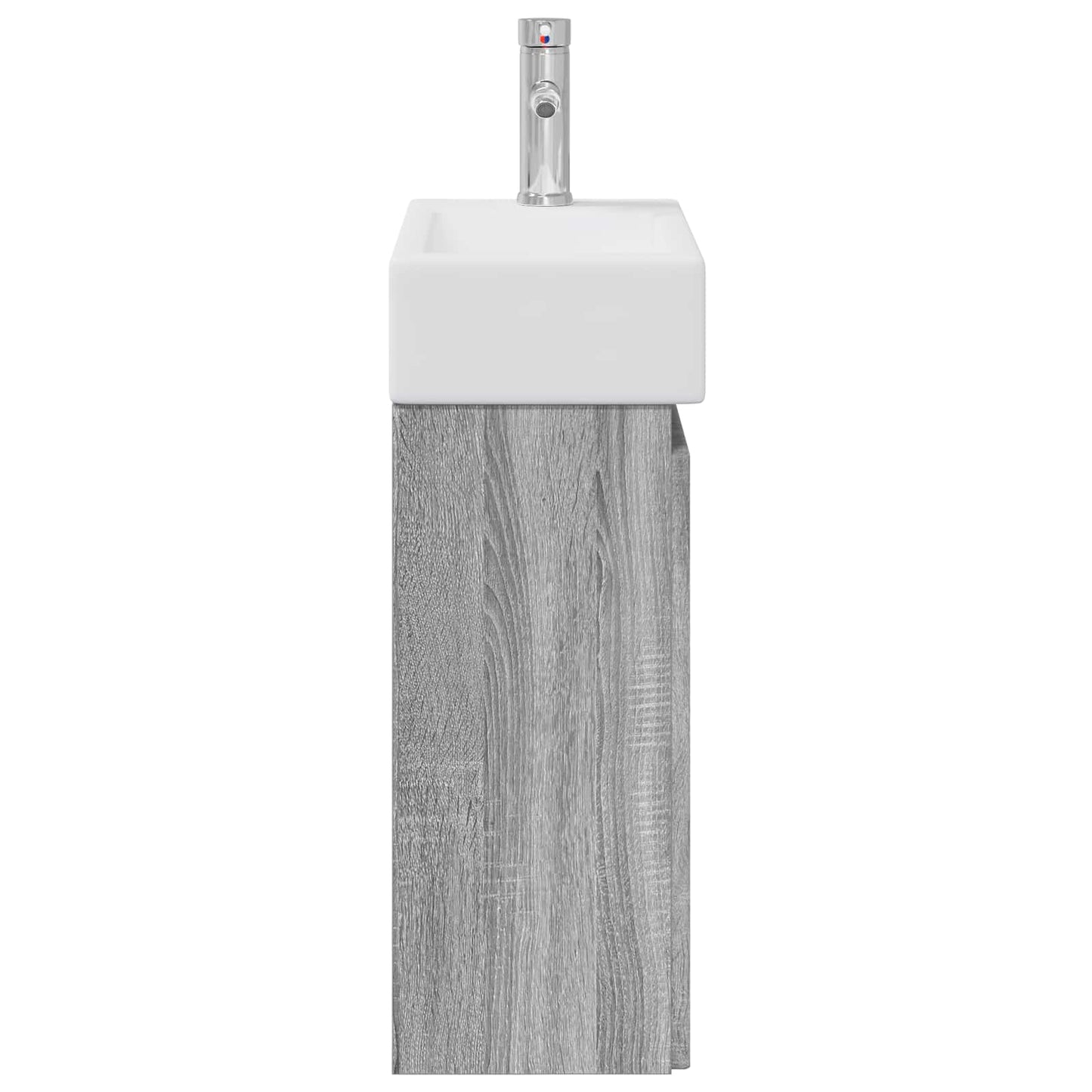 Bathroom Vanity Unit with Tap Grey Sonoma 45.5 x 22.5 x 84 cm