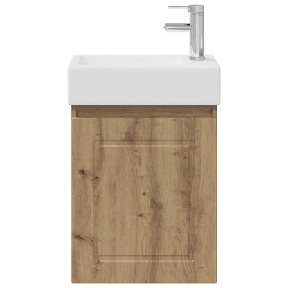 Bathroom Vanity Unit with Tap Artisan Oak 45.5 x 22.5 x 84 cm