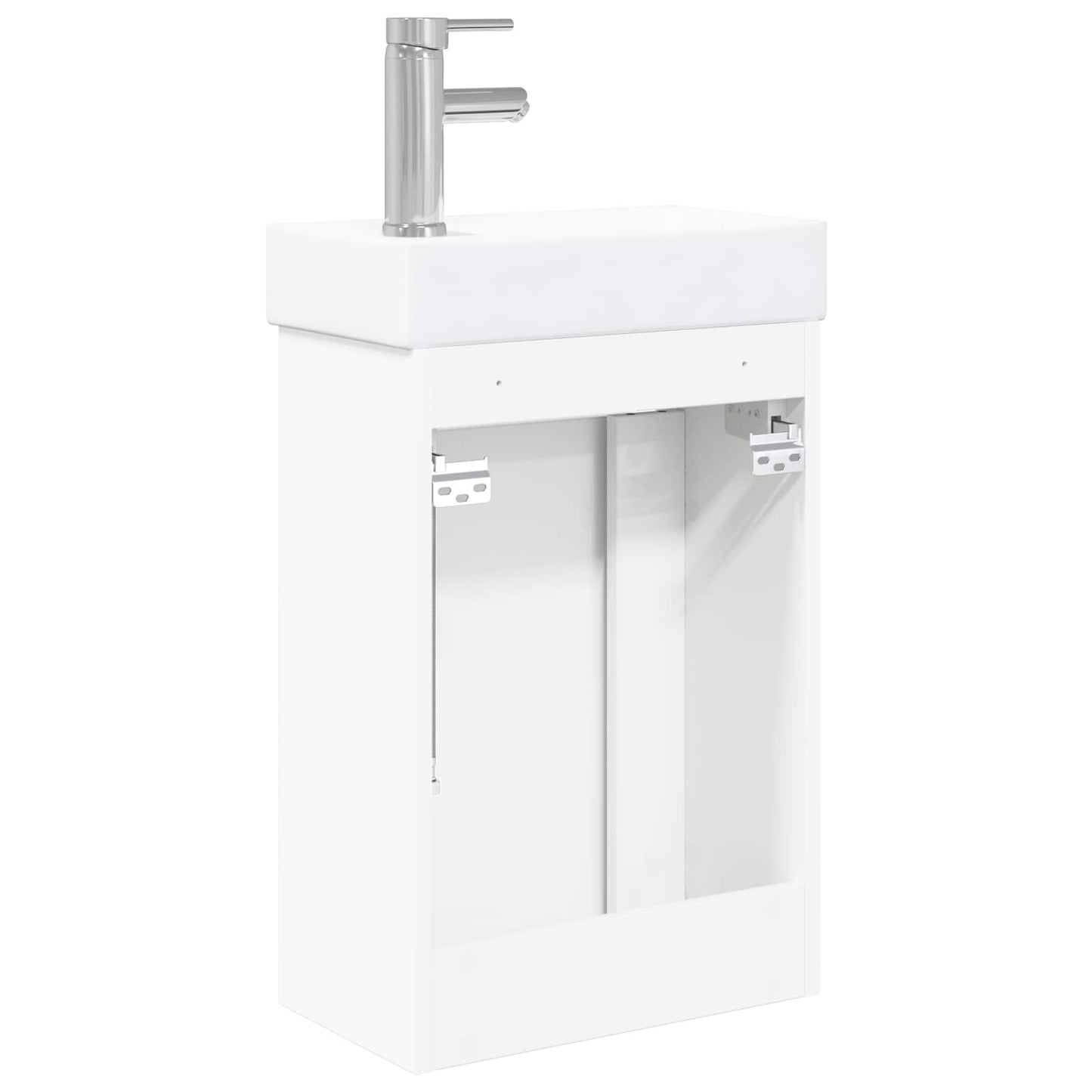 Bathroom Vanity Unit with Tap White 40.5 x 22.5 x 62 cm