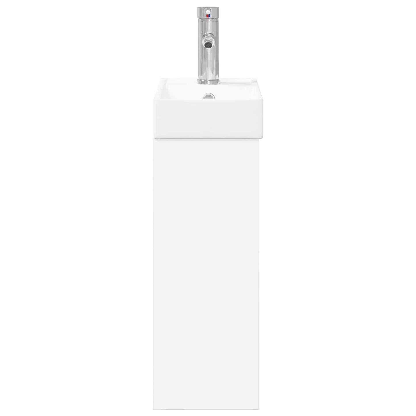 Bathroom Vanity Unit with Tap White 40.5 x 22.5 x 62 cm