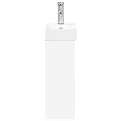 Bathroom Vanity Unit with Tap White 40.5 x 22.5 x 62 cm