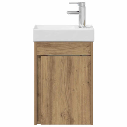 Bathroom Vanity Unit with Tap Artisan Oak 40.5 x 22.5 x 62 cm