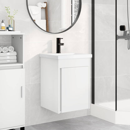 Bathroom Vanity Unit with Tap White 42 x 40 x 74.5 cm